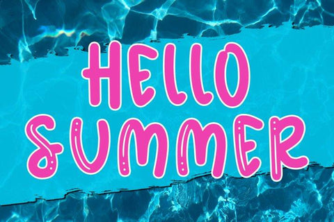 Summer Meadows - Shiny & Solid Fun & Quirky Font Font Laura Swanson Design 
