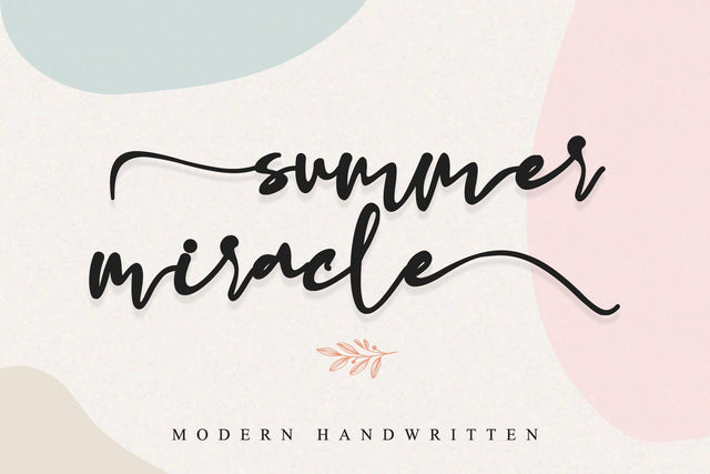 SUMMER MIRACLE Font Stefani Letter 