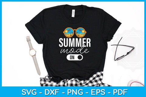 Summer Mode On PNG Sublimation Printable File SVG Creativedesigntee 