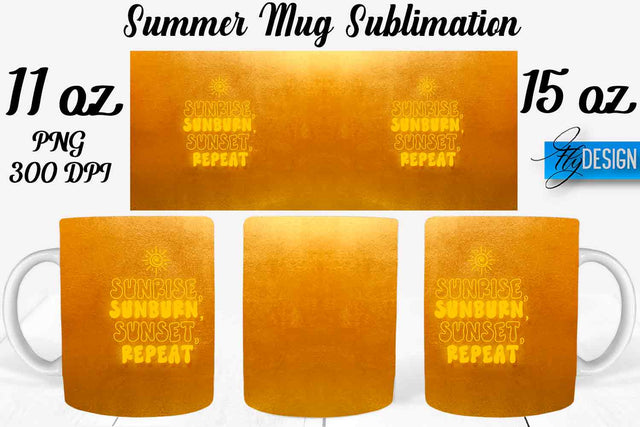Summer Mug Sublimation | Coffee 11 Oz | 15 Oz Mug Sublimation Sublimation Fly Design 