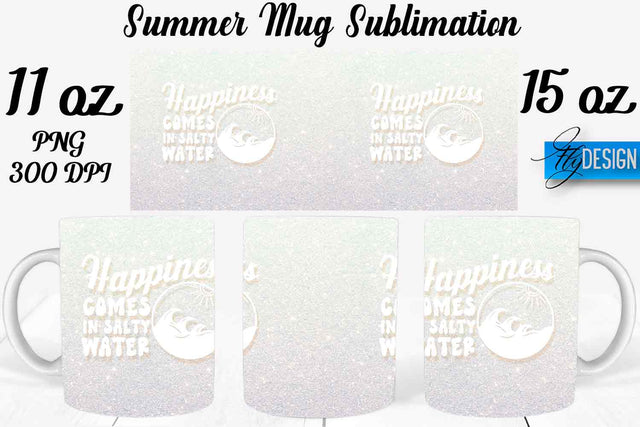 Summer Mug Sublimation | Coffee 11 Oz | 15 Oz Mug Sublimation Sublimation Fly Design 