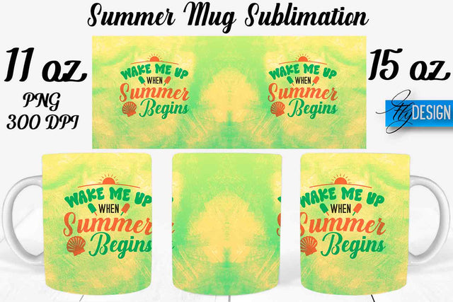 Summer Mug Sublimation | Coffee 11 Oz | 15 Oz Mug Sublimation Sublimation Fly Design 