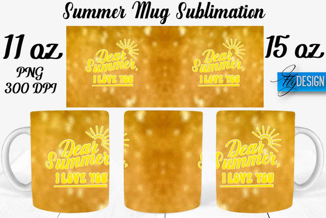 Summer Mug Sublimation | Coffee 11 Oz | 15 Oz Mug Sublimation Sublimation Fly Design 