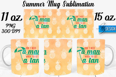 Summer Mug Sublimation | Coffee 11 Oz | 15 Oz Mug Sublimation Sublimation Fly Design 