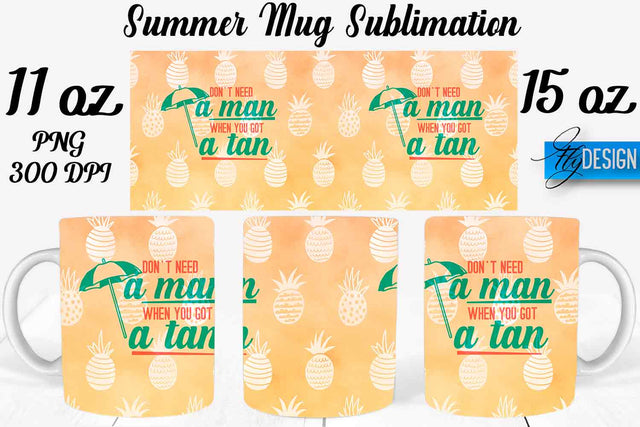 Summer Mug Sublimation | Coffee 11 Oz | 15 Oz Mug Sublimation Sublimation Fly Design 