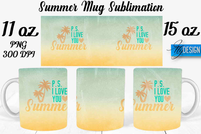 Summer Mug Sublimation | Coffee 11 Oz | 15 Oz Mug Sublimation Sublimation Fly Design 