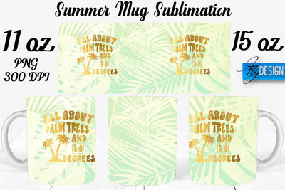 Summer Mug Sublimation | Coffee 11 Oz | 15 Oz Mug Sublimation Sublimation Fly Design 