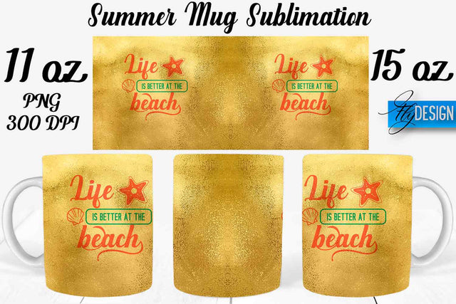 Summer Mug Sublimation | Coffee 11 Oz | 15 Oz Mug Sublimation Sublimation Fly Design 