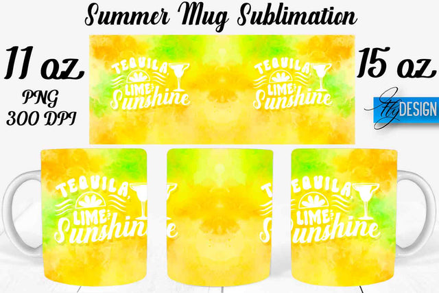 Summer Mug Sublimation | Coffee 11 Oz | 15 Oz Mug Sublimation Sublimation Fly Design 
