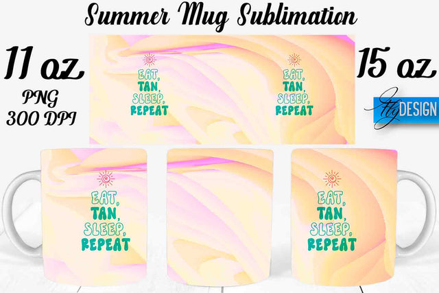 Summer Mug Sublimation | Coffee 11 Oz | 15 Oz Mug Sublimation Sublimation Fly Design 