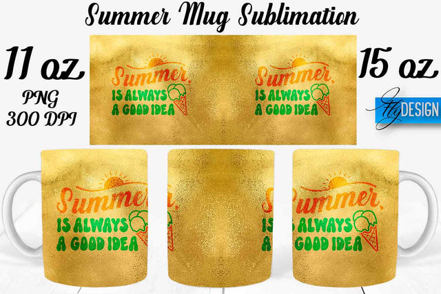 Summer Mug Sublimation | Coffee 11 Oz | 15 Oz Mug Sublimation Sublimation Fly Design 