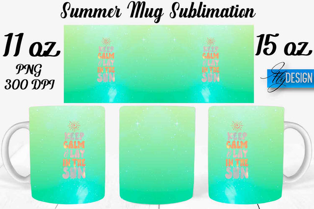 Summer Mug Sublimation | Coffee 11 Oz | 15 Oz Mug Sublimation Sublimation Fly Design 