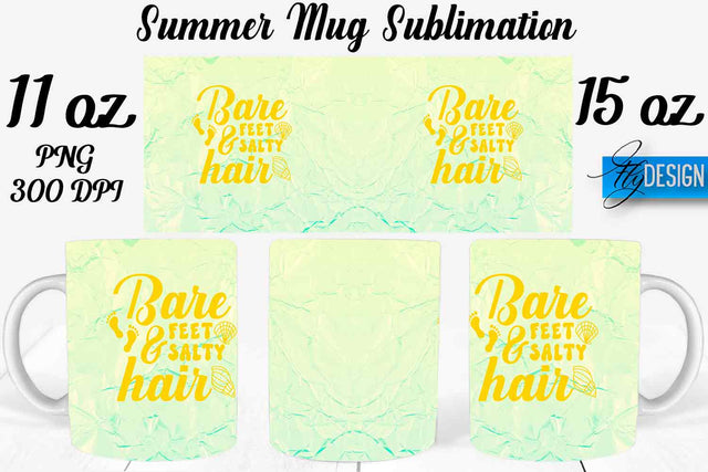 Summer Mug Sublimation | Coffee 11 Oz | 15 Oz Mug Sublimation Sublimation Fly Design 