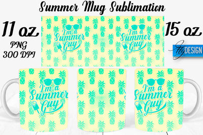 Summer Mug Sublimation | Coffee 11 Oz | 15 Oz Mug Sublimation Sublimation Fly Design 