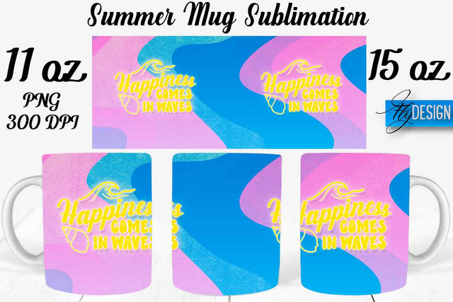 Summer Mug Sublimation | Coffee 11 Oz | 15 Oz Mug Sublimation Sublimation Fly Design 