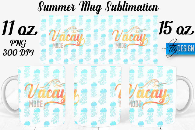 Summer Mug Sublimation | Coffee 11 Oz | 15 Oz Mug Sublimation Sublimation Fly Design 