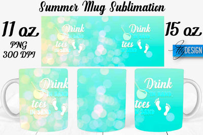 Summer Mug Sublimation | Coffee 11 Oz | 15 Oz Mug Sublimation Sublimation Fly Design 