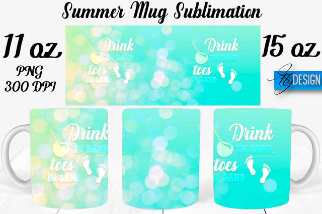 Summer Mug Sublimation | Coffee 11 Oz | 15 Oz Mug Sublimation Sublimation Fly Design 