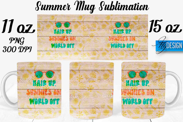 Summer Mug Sublimation | Coffee 11 Oz | 15 Oz Mug Sublimation Sublimation Fly Design 