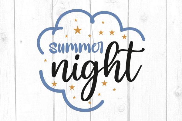 Summer Night Svg SVG cricutfilesmg 