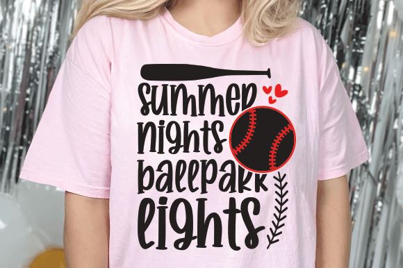 summer nights and ballpark lights SVG md faruk hossain 