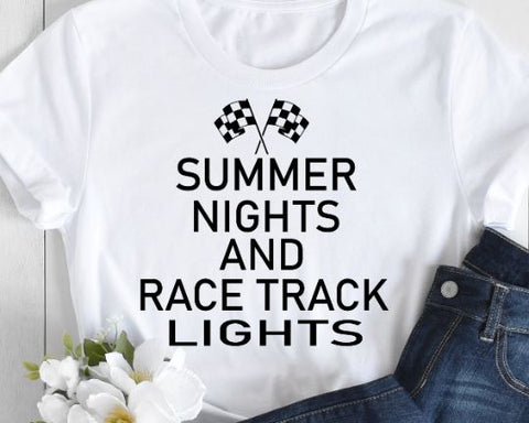 Summer Nights and Race Track Nights SVG SVG She Shed Craft Store 