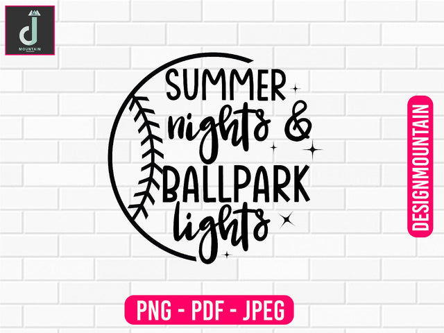 Summer nights & ballpark lights Sublimation Alihossainbd 