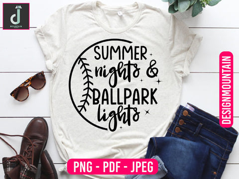 Summer nights & ballpark lights Sublimation Alihossainbd 