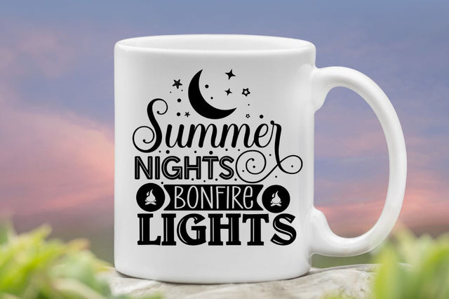 Summer nights bonfire lights, Camping SVG Bundle SVG DESIGNISTIC 