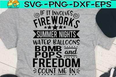 Summer Nights, Fireworks, Bomb Pops - SVG PNG EPS DXF SVG On the Beach Boutique 