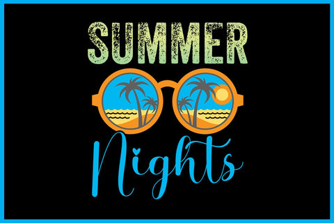 Summer Nights Summer Sublimation PNG Printable Files Sublimation Creativedesigntee 