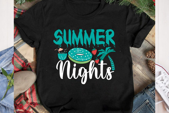 Summer Nights SVG Cut File, Aloha Summer SVG Cut File,Aloha Summer SVG Design, Summer SVG Quotes, Summer Sublimation PNG,Funny Summer SVG Bundle,Summer SVG Bundle, Beach Quotes, Vacation t shirt SVG BlackCatsMedia 