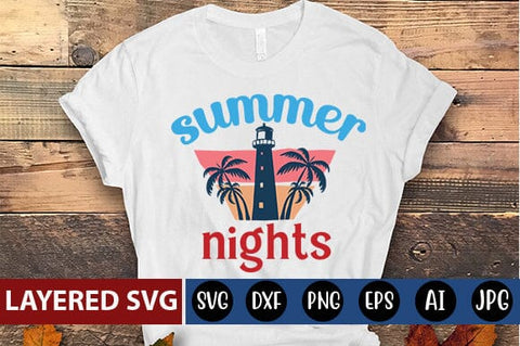 summer nights Svg SVG Blessedprint 