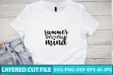 Summer On My Mind SVG Cut File SVG Syaman 