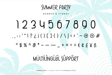 Summer Party - Display Font Font Alpaprana Studio 