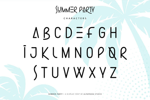 Summer Party - Display Font Font Alpaprana Studio 
