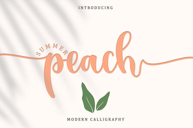 Summer Peach Font Sakha Design Studio 
