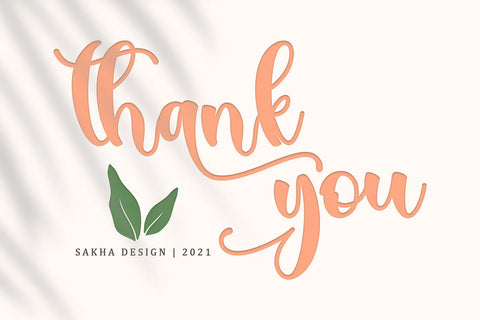 Summer Peach Font Sakha Design Studio 