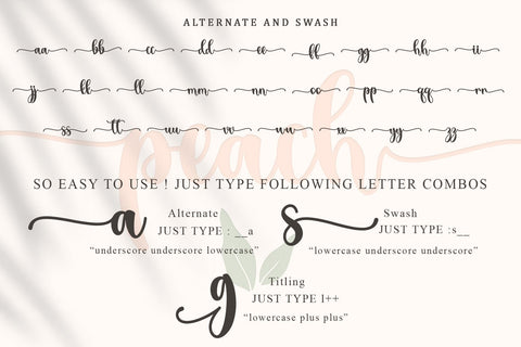 Summer Peach Font Sakha Design Studio 