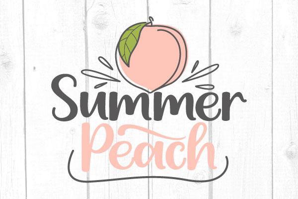 Summer Peach Svg SVG cricutfilesmg 