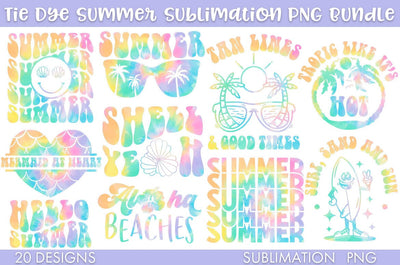 Summer Phrases Sublimation Bundle PNG Cut file Sublimation Freeling Design House 