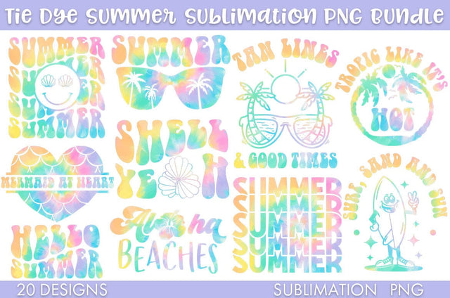 Summer Phrases Sublimation Bundle PNG Cut file Sublimation Freeling Design House 