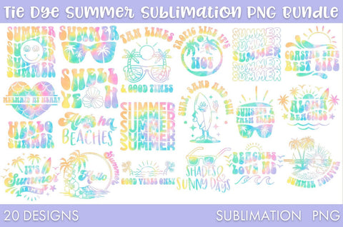 Summer Phrases Sublimation Bundle PNG Cut file Sublimation Freeling Design House 