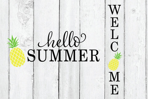 Summer Pineapple Signs SVG SVG B Renee Design 