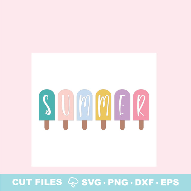 Summer Popsicle Layered SVG SVG Elise Cellucci 