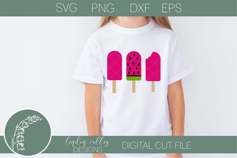 Summer Popsicles Mini Bundle-Popsicles-Monogram SVG Linden Valley Designs 