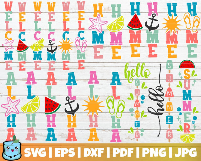 Summer Porch Signs Bundle SVG MintyMarshmallows 