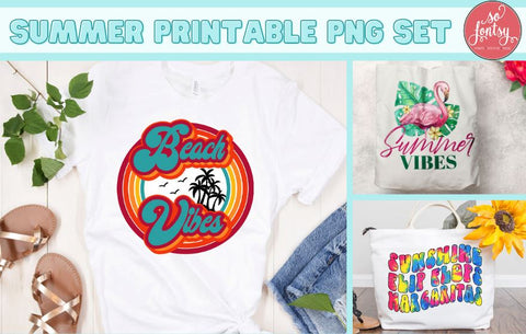 Summer Printable PNG | Sublimation Set Sublimation So Fontsy Design Shop 