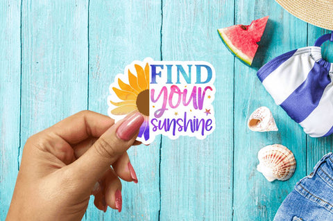 Summer Printable Stickers Bundle Sublimation Regulrcrative 