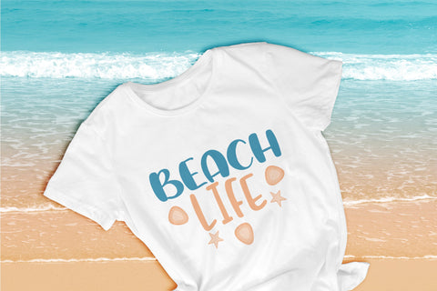 Summer quote - Beach life - sublimation design Sublimation LuckyTurtleArt 